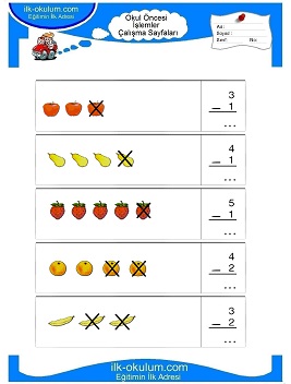 Çocuklar İçin toplam işlemi yaprak testleri 